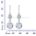 Rainbow Moonstone Gemstone 925 Sterling Silver Earring